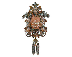 River City 18 inch Vines with Leaves Cuckoo Clock