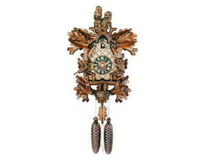River City 18 inch Owls and Bird with Nest Cuckoo Clock