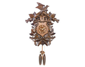River City 27 inch Bird and Leaves with Grapes Cuckoo Clock