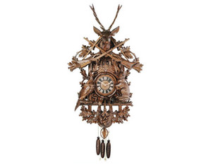 River City 46 inch Hunter's Clock with Live Animals