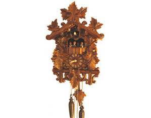 Romba 12 Leaves and Tunes with Dancers Cuckoo Clock - Fast FREE FedEx Shipping!