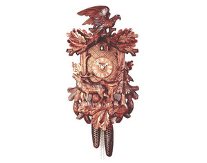 Romba 22 inch Calling Stag and Hawk on the Top Cuckoo Clock - Fast FREE FedEx Shipping!