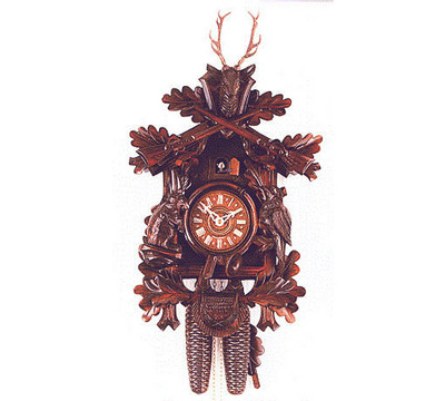 Romba_Live_animal_with_Walnut_Cuckoo_Clock.jpg