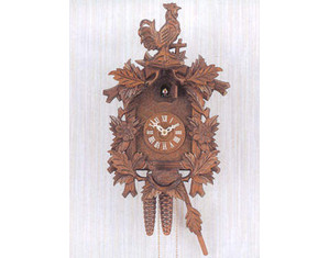 Romba 15 inch Rooster and Nested Hen Cuckoo Clock - Fast FREE FedEx Shipping!