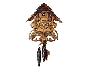Romba 11 inch Sword Lilies Chalet Cuckoo Clock - Fast FREE FedEx Shipping!