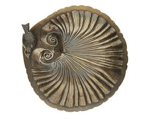 Achla Design Bronze Shell Birdbath