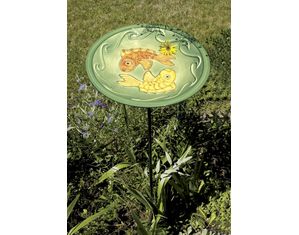 Achla Design Green Fish Birdbath