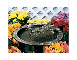 Whitehall Hummingbird Birdbath Sundial