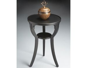 Butler Black Licorice Round Accent Table