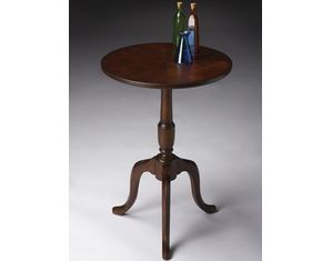 Butler Lighty Distressed Round Accent Table (18 Inch Diameter)