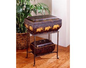 Fairfax Home Furnishings Elephant Border Accent Table