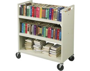 Balt Booktruck Gray Bookcase