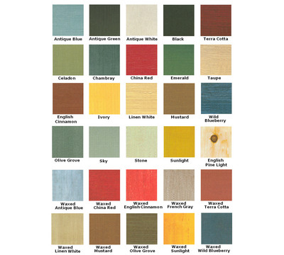 Available Finishes1