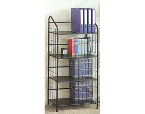 Union Square Black Four Tier Bookcase