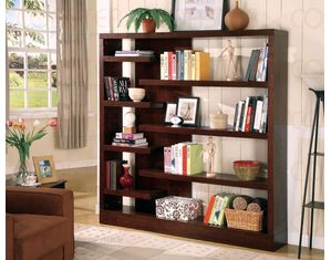 Union Square Semi-Backless Cappuccino Bookcase - 800288