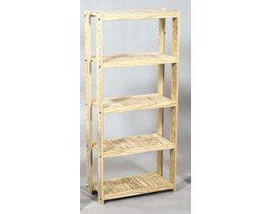 Collegiate Furniture Narrow Bookcase Unit with 5 Shelf