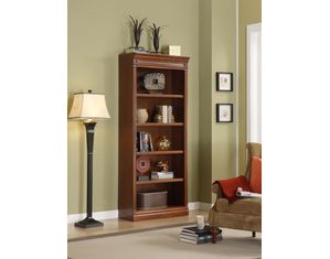 Golden Oak Augusta Wall Bookcase Open