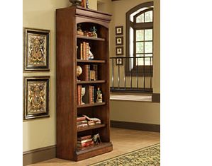 Golden Oak Villa Tuscano 32x79 Open Bookcase