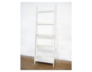 International Concepts 5 Tier Leaning Shelf Bookcase