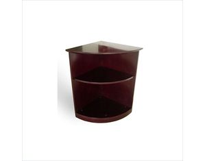 Mayline Group Aberdeen 2 Shelf Quarter Round Bookcase