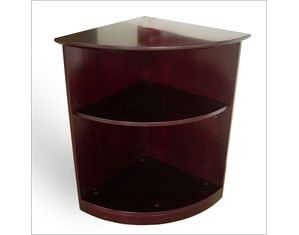 Mayline Group Corsica 30 Inch H Two Shelf Quarter Round Bookcase
