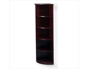Mayline Group Corsica 68 Inch H Five Shelf Quarter Round Bookcase - FREE Inside Delivery!