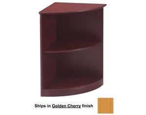 Mayline Group Napoli 30 Inch H Two Shelf Quarter Round Bookcase