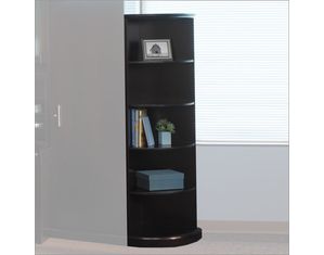 Mayline Group Sorrento 5 Shelf Quarter Round Bookcase - FREE Inside Delivery!