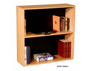 Rush Modular Real 36 Inch H Bookcase in Oak Wood Veneer