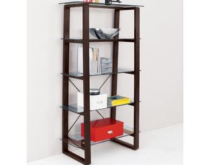 Sitcom Furniture Verona Bookshelf With Glass Shelves