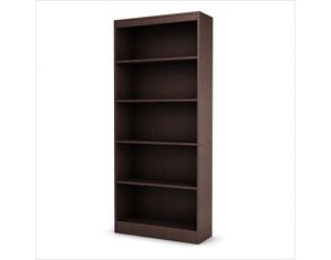 South Shore Chocolate Axess Contemporary Shelf Bookcase