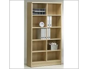 Jaycee 71 Inches Double Ten Shelf Bookcase