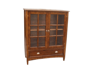 Wayborn 47 Inch Bookcase with Glass Door