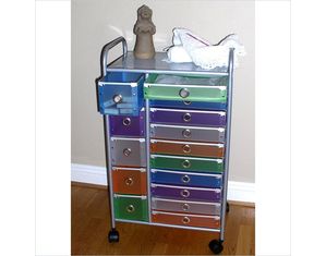 4D Concepts 15 Drawer Rolling Storage Chest 363023 - Fast FREE FedEx Shipping!