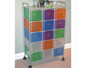 4D Concepts 15 Drawer Rolling Storage Chest 363025