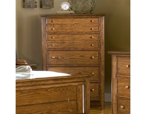 American Woodcrafters Simple Life Five Drawer Chest