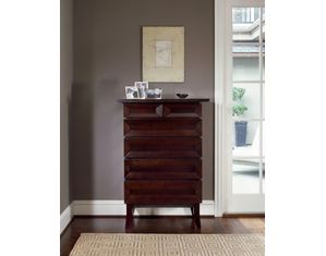 Brownstone Furniture Bancroft Black Cherry High Boy Chest