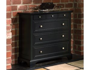 Home Styles Furniture Bedford Four Drawer Chest in Ebony