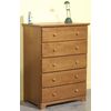 Linon Home Decor Products Shutter 5 Drawer Chest