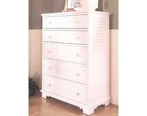 South Sea Rattan Crossroads 5 Drawer Chest