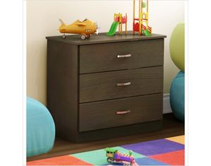 South Shore Libra Chocolate Contemporary 3 Drawer Chest