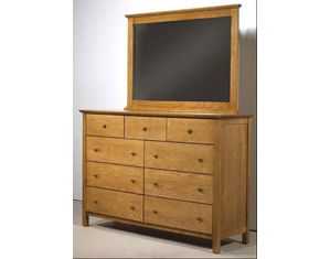 Vermont Tubbs Arlington 3 over 6 Drawer Chest with Mirror