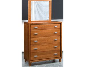 Vermont Tubbs Chelsea 5 Drawer Chest with Mirror