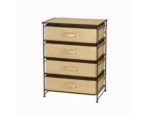 Whitney Design Resin Wicker Chest 4 Single 8 in Drawers - Fast FREE FedEx Shipping!