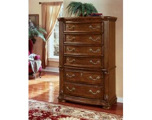 Wynwood Cordoba  Six Drawer Chest in Burnished Pine Finish