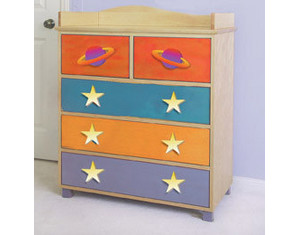 Room Magic Star Rocket 5 Drawer Chest
