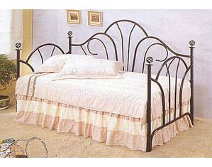Coaster Company Black Fan High Back Daybed with Filigree Knobs - Fast FREE FedEx Shipping!