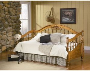 Union Square Distressed Brown Daybed with Carving - Link Spring Included!