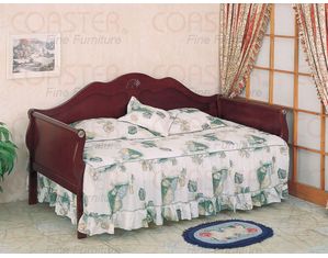 Union Square Solid Sleigh Cherry Day Bed - Link Spring Included!