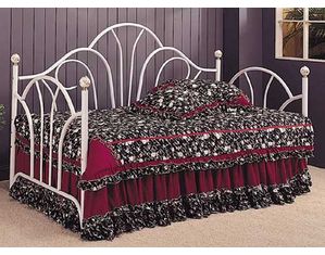 Coaster Company White Fan High Back Daybed with Porcelain Knobs - Fast FREE FedEx Shipping!